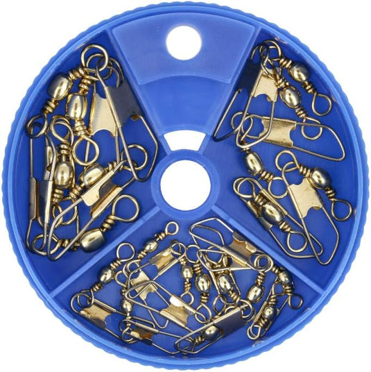 Eagle Claw Brass Snap Swivel 20pc Assortment