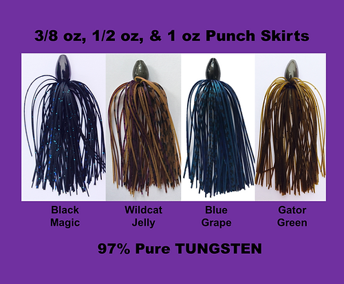 Queen Tackle Tungsten Punch Skirts